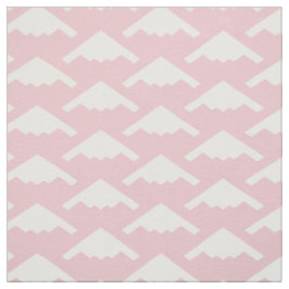 Black B-2 Spirit Stealth Bomber Pattern auf Rosa Stoff