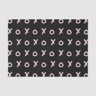 Black & Baby Pink X O XO XO Niedlich Trendy Seidenpapier