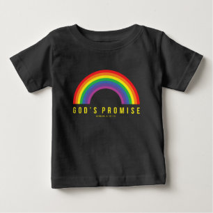 Black Baby T-Shirt Rainbow Gottes Versprechen w/Sc