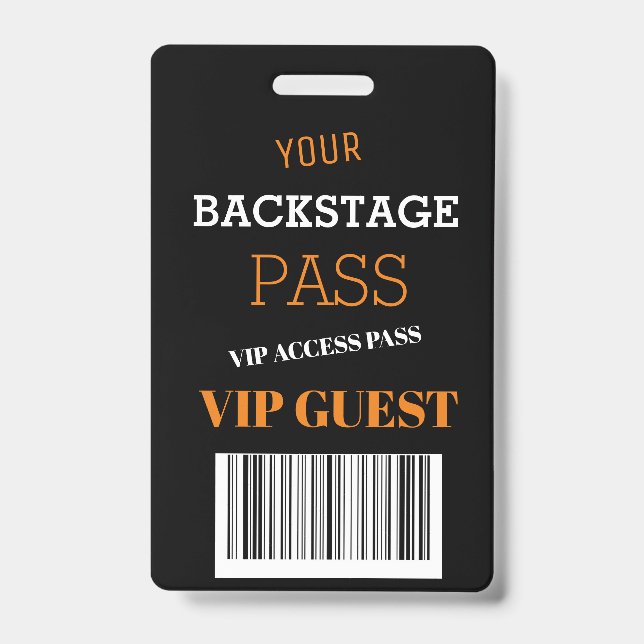 Black Background Music Festival - Zugang zum VIP P Ausweis (Front)