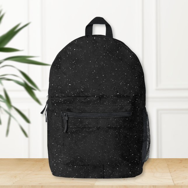 Black Backpack with Celestial Design Bedruckter Rucksack (Von Creator hochgeladen)