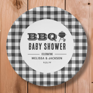 Black Backyard GRILLEN Baby Dusche Pappteller