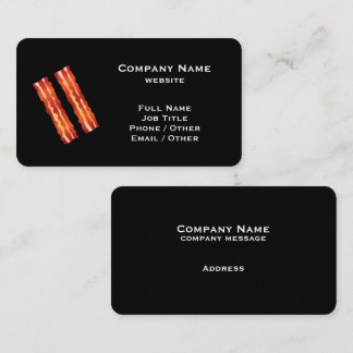 Black Bacon Business Card Visitenkarte