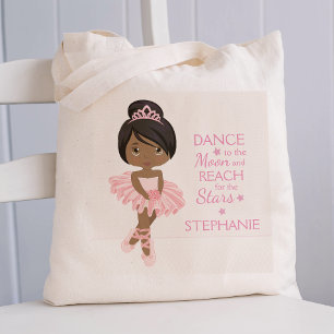Black Ballerina Personalisiert Tragetasche