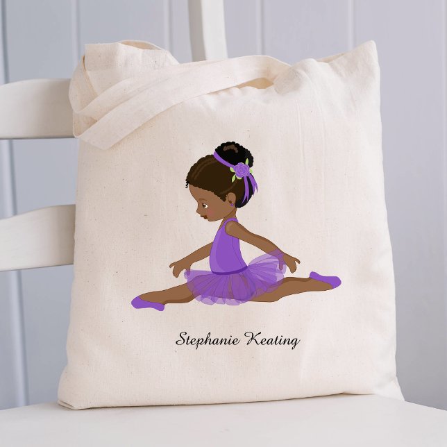 Black Ballerina Personalisiert Tragetasche (Von Creator hochgeladen)