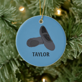 Black Ballet Shoes Personalisiertes Foto Keramik Ornament