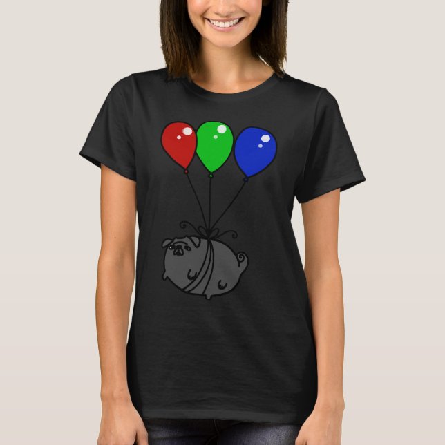 Black Balloon Mops Classic T - Shirt 651 (Vorderseite)
