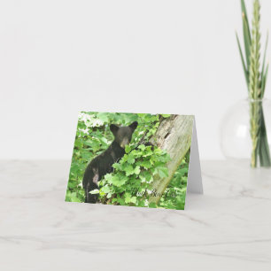 Black Bar Cub Note Card