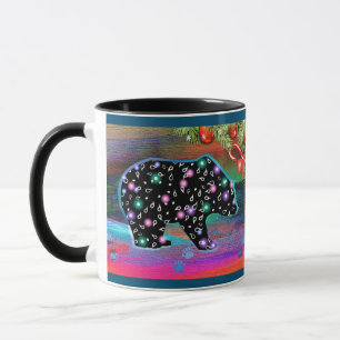 Black Bar Spirit Northern Light Colors Weihnachten Tasse