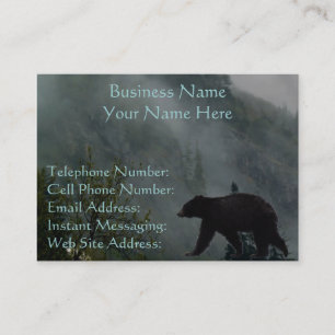 Black Bar Wildlife & Mistral Forest Business Cards Visitenkarte