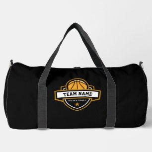 Black Basketball Schild Duffle Bag