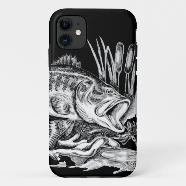 Black Bass Case-Mate iPhone Hülle (Rückseite)