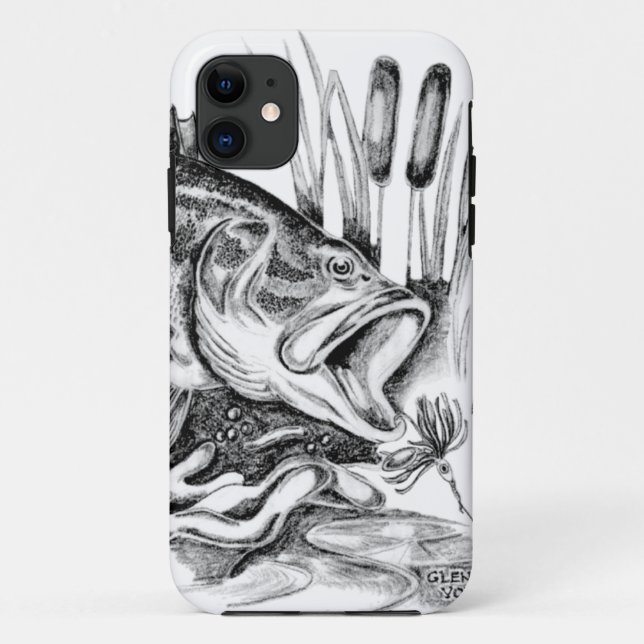 Black bass Case-Mate iPhone hülle (Rückseite)