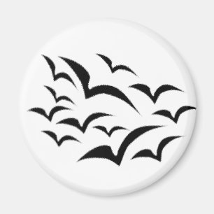 Black Bat Cloud Magnet