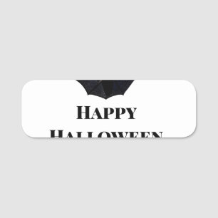 Black bat glückliches Halloween hinzufügen Namen T Namensschild