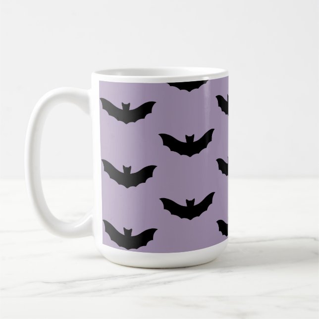 Black Bat Halloween-Tasse Kaffeetasse (Links)