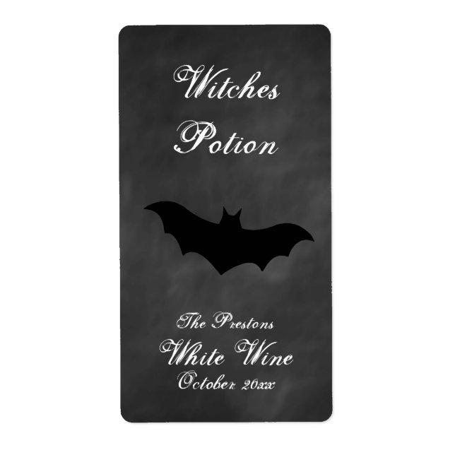 Black Bat Hexen Pointe Weinetikett (Vorne)