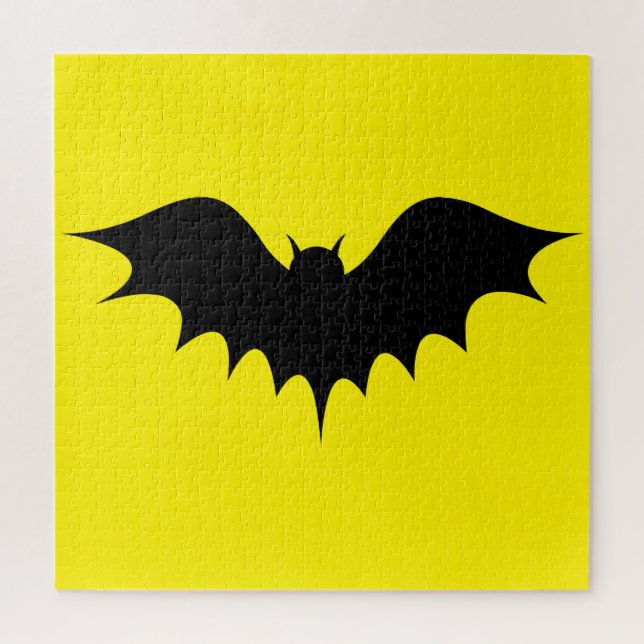 Black Bat Jigsaw Puzzle, gelb Puzzle (Vertikal)
