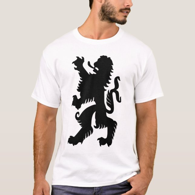 Black Bavarian Lion T-Shirt (Vorderseite)