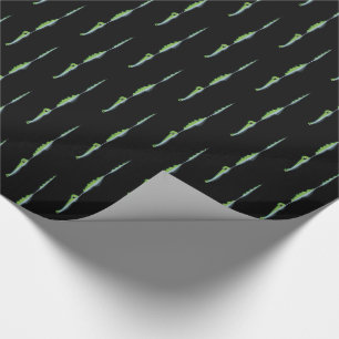 Black Bayou Gators Geschenkpapier