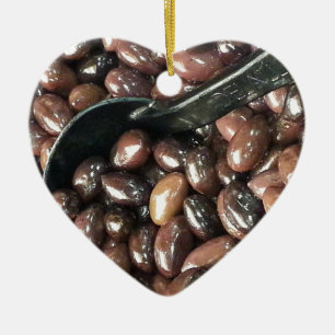 Black Beans Keramikornament