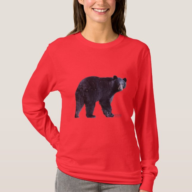BLACK BEAR 2 Wildlife-Supporter-Shirt T-Shirt (Vorderseite)