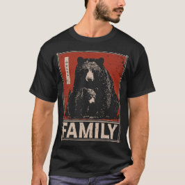 Black Bear and Cub - Fierce and Tender Family Bond T-Shirt