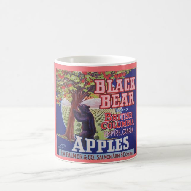 Black Bear Äpfel Tasse (Mittel)