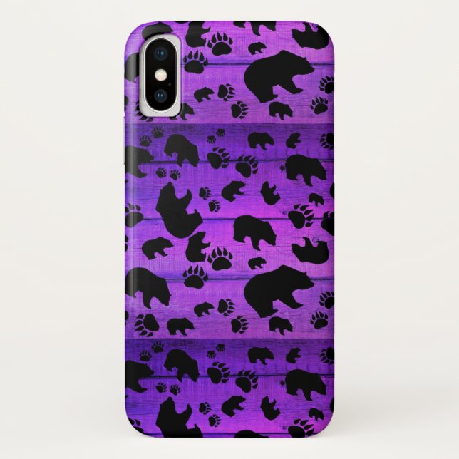 Black Bear Black Bear Paws Case-Mate iPhone Hülle (Rückseite)