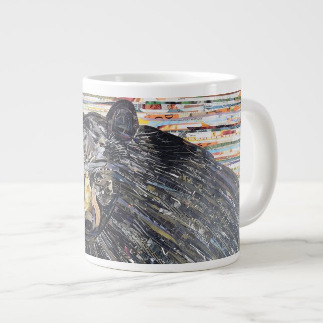 Black Bear Collage Coffee Tasse von C.E. White (Vorderseite Rechts)