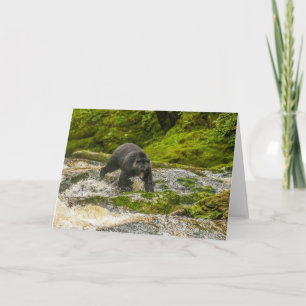 Black Bear Fishing Qua Creek British Columbia Karte