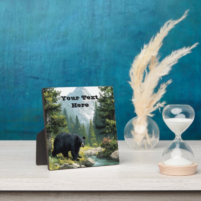 Black Bear Nature  Fotoplatte (InSitu)