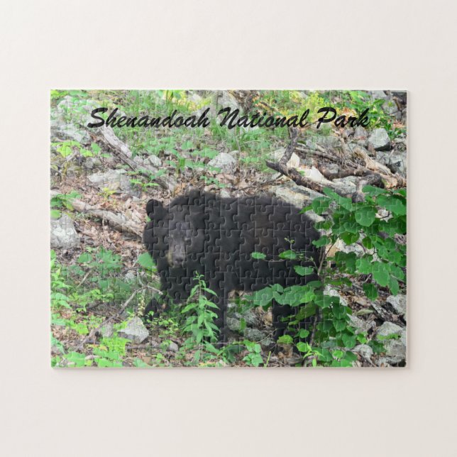 Black Bear Shenandoah National Park Virginia Puzzle (Horizontal)