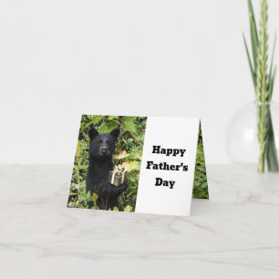 Black Bear Vater des Tages Beste Papa  Karte