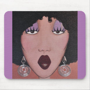 "Black Beauty Diva" Mousepad