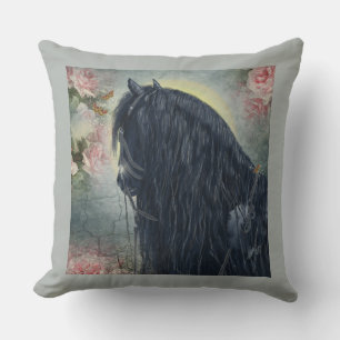 Black Beauty Friesian Horse - Kissen