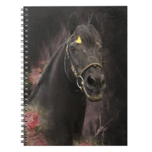 Black Beauty Friesian Horse - Notebook Notizblock
