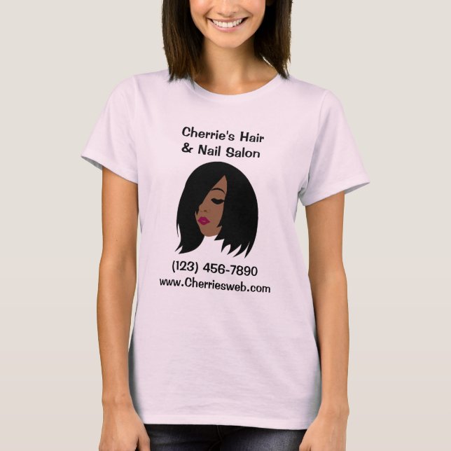 Black Beauty Salon T - Shirt - individuell anpassb (Vorderseite)