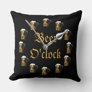 Black Beer O'Clock Kissen