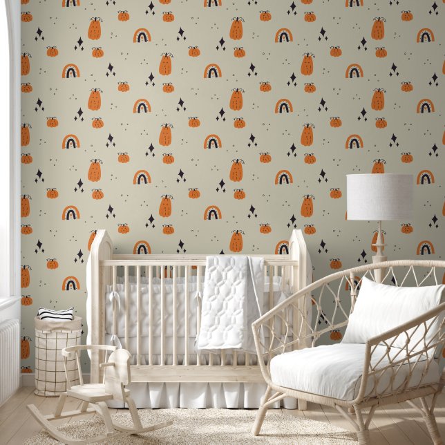 Black & Beige Hollow pattern for Your Kid Room Tapete (Kinder)