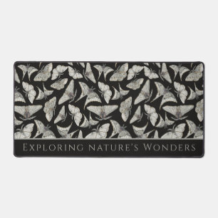 Black Beige Moth Muster Entomologin Gips Schreibtischunterlage