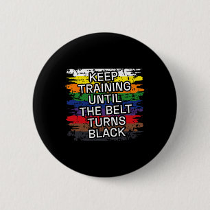 Black Belt Behalt Training Martial Art Karate Tae Button