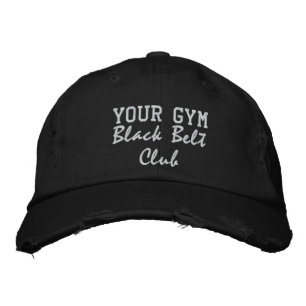Black Belt Club Cap Bestickte Baseballkappe