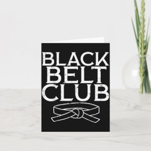 Black Belt Club Cool Karate Taekwondo Kung Fu Jiu Karte
