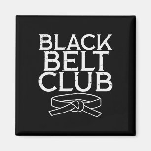 Black Belt Club Cool Karate Taekwondo Kung Jiu Magnet