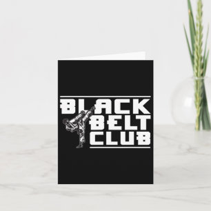 Black Belt Club - Karate Black Belt Karte