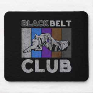 Black Belt Club Vintage BJJ Brasilianisches Jiu Ji Mousepad