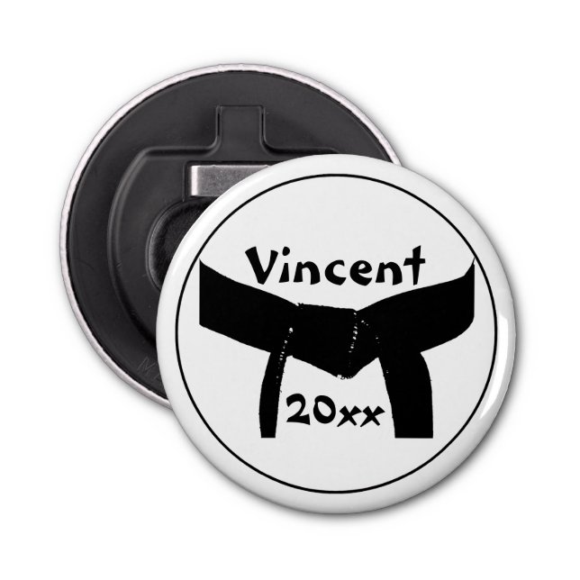 Black Belt Flaschenöffner für Kampfkunst (Vorderseite)