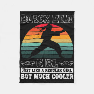 Black Belt Girl Karate Black Belt Werbeaktion Blac Fleecedecke