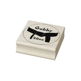 Black Belt Gummistempel
